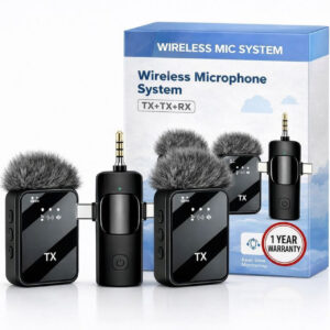 mianix 3-in-1 Noise-Cancelling Wireless Microphone for Vlogging 164FT Range Microphon (Copy)