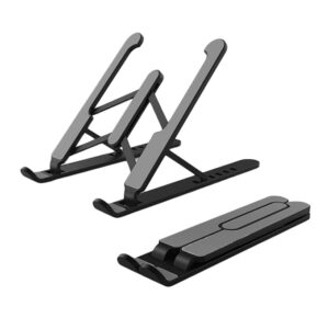 Zebronics-NS1000 Laptop Stand Featuring Foldable Design, Anti-Slip Silicone Rubber Pads,